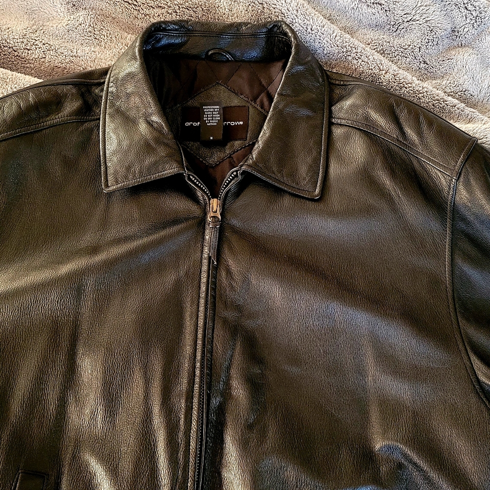 Croft & Barrow Mens Leather Jacket